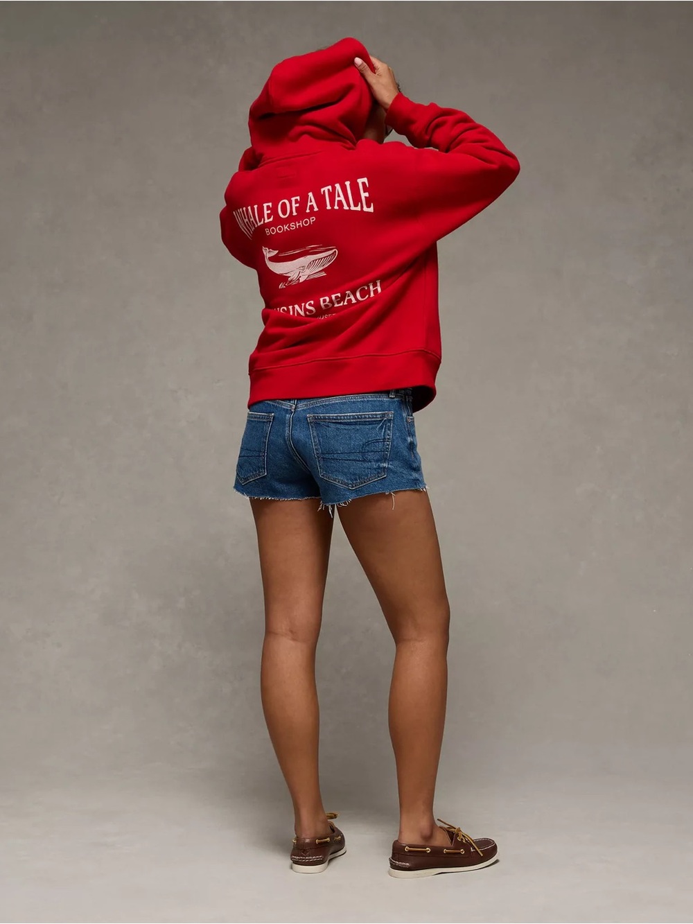 TSITP AE Whale of a Tale Red Graphic Hoodie Sweatshirt - Picture 2 of 6